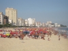 Pláž ve čtvrti Leblon, Rio de Janeiro