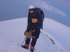 Chimborazo-Vrchol Na vrcholu vulkánu Chimborazo