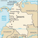 Mapa Kolumbie