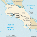 Mapa Kostariky